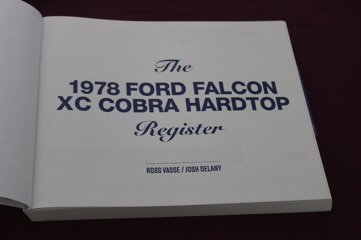 The 1978 Ford Falcon XC Cobra Register